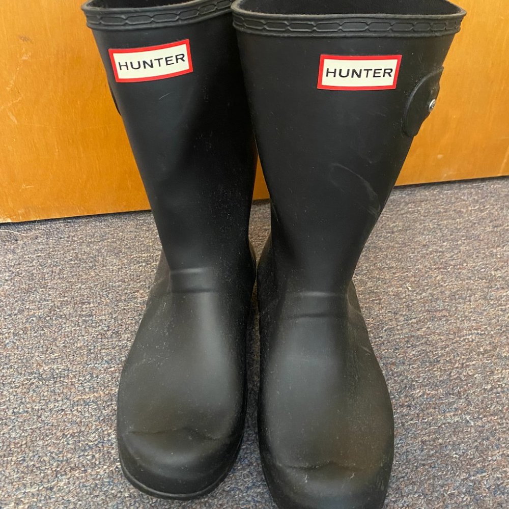 Hunter Original Black Tour Short Rain Boots